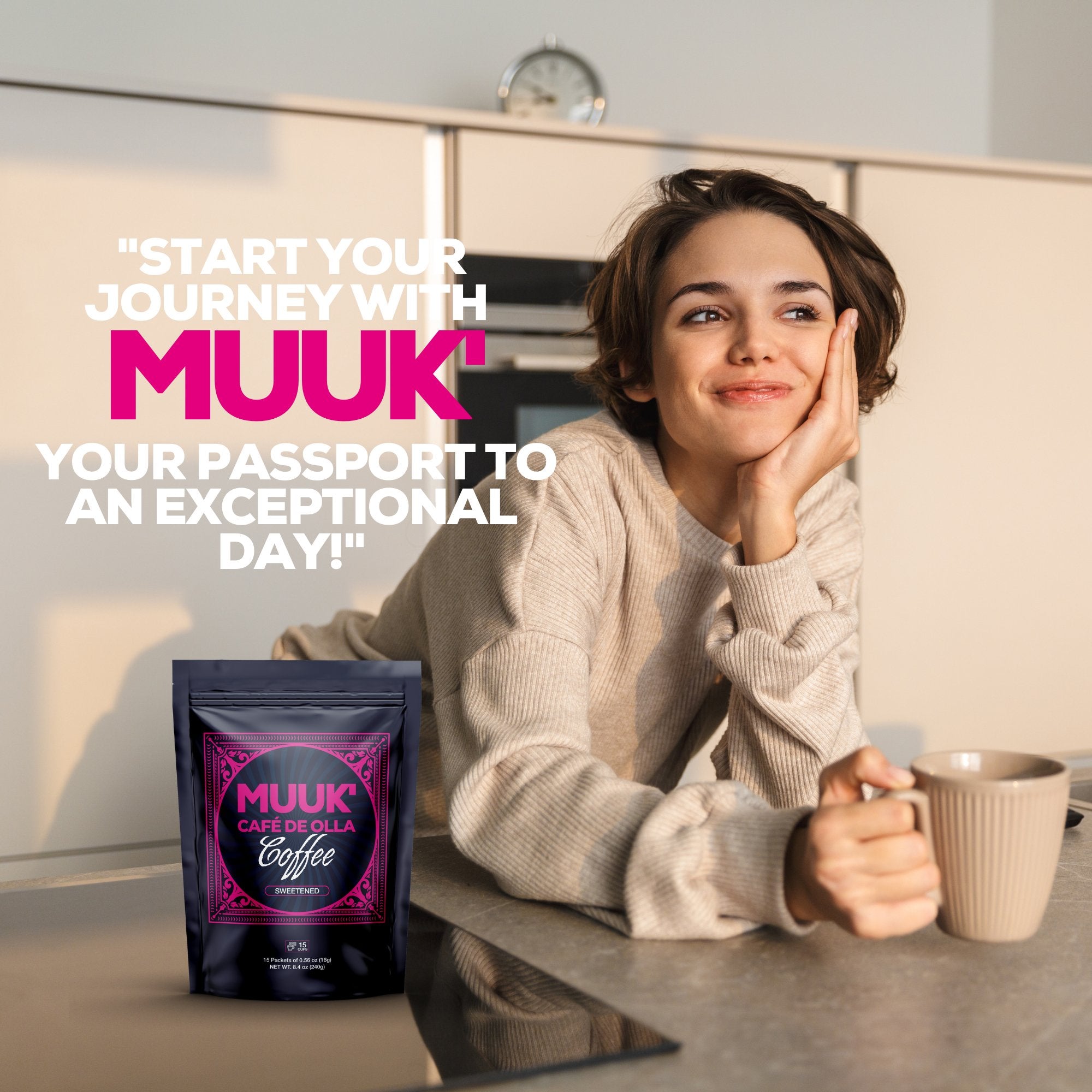 MUUK' CAFÉ DE OLLA COFFEE | Café de Olla Instant Coffee with Adaptogen Mushroom Superfoods - MUUK' SUPERFOODS